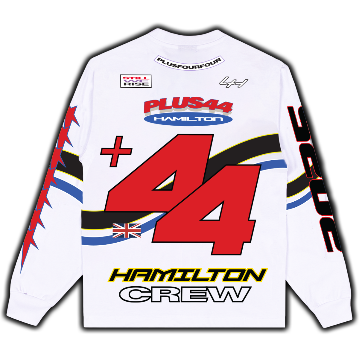 +44 Hamilton Moto L/S Tee - White