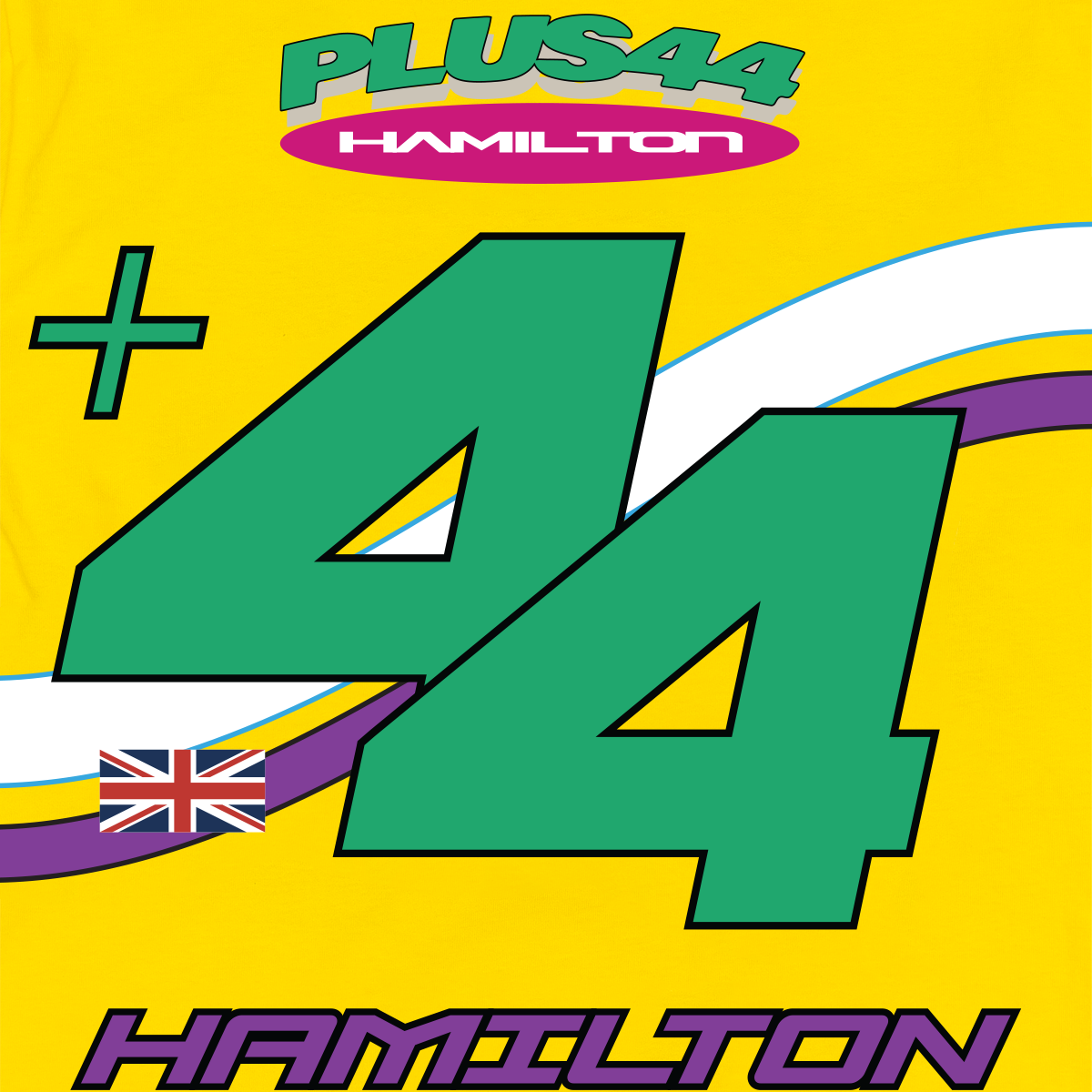 +44 Hamilton Moto L/S Tee - Yellow