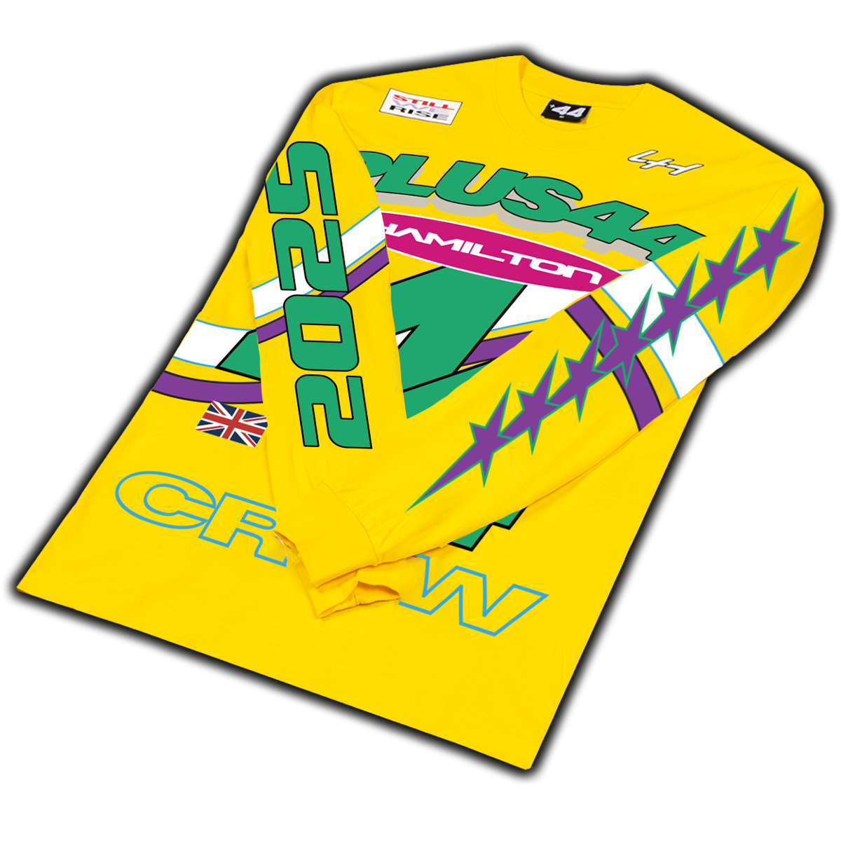 +44 Hamilton Moto L/S Tee - Yellow