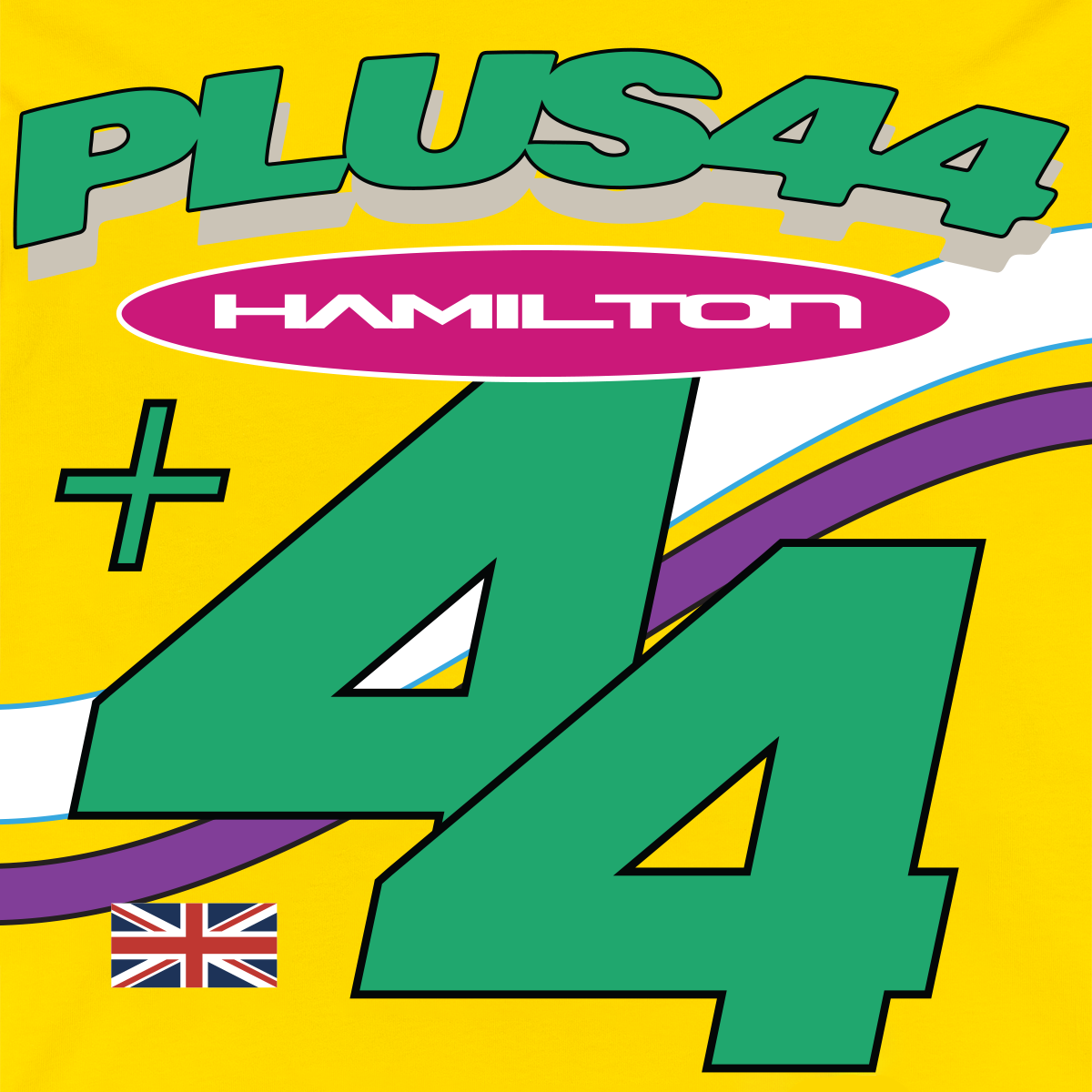 +44 Hamilton Moto L/S Tee - Yellow
