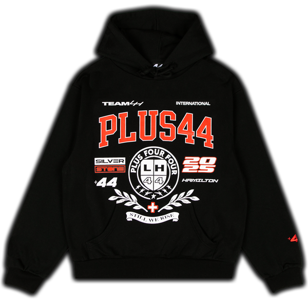 +44 PLUS44 Varsity Pullover Hoodie - Black