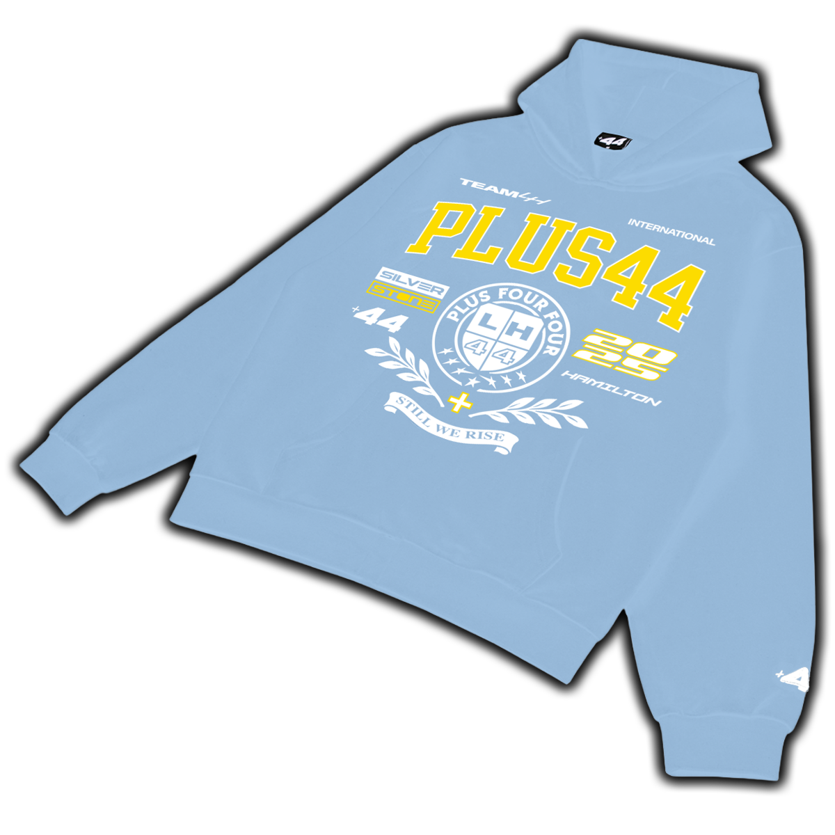 +44 PLUS44 Varsity Pullover Hoodie - Blue