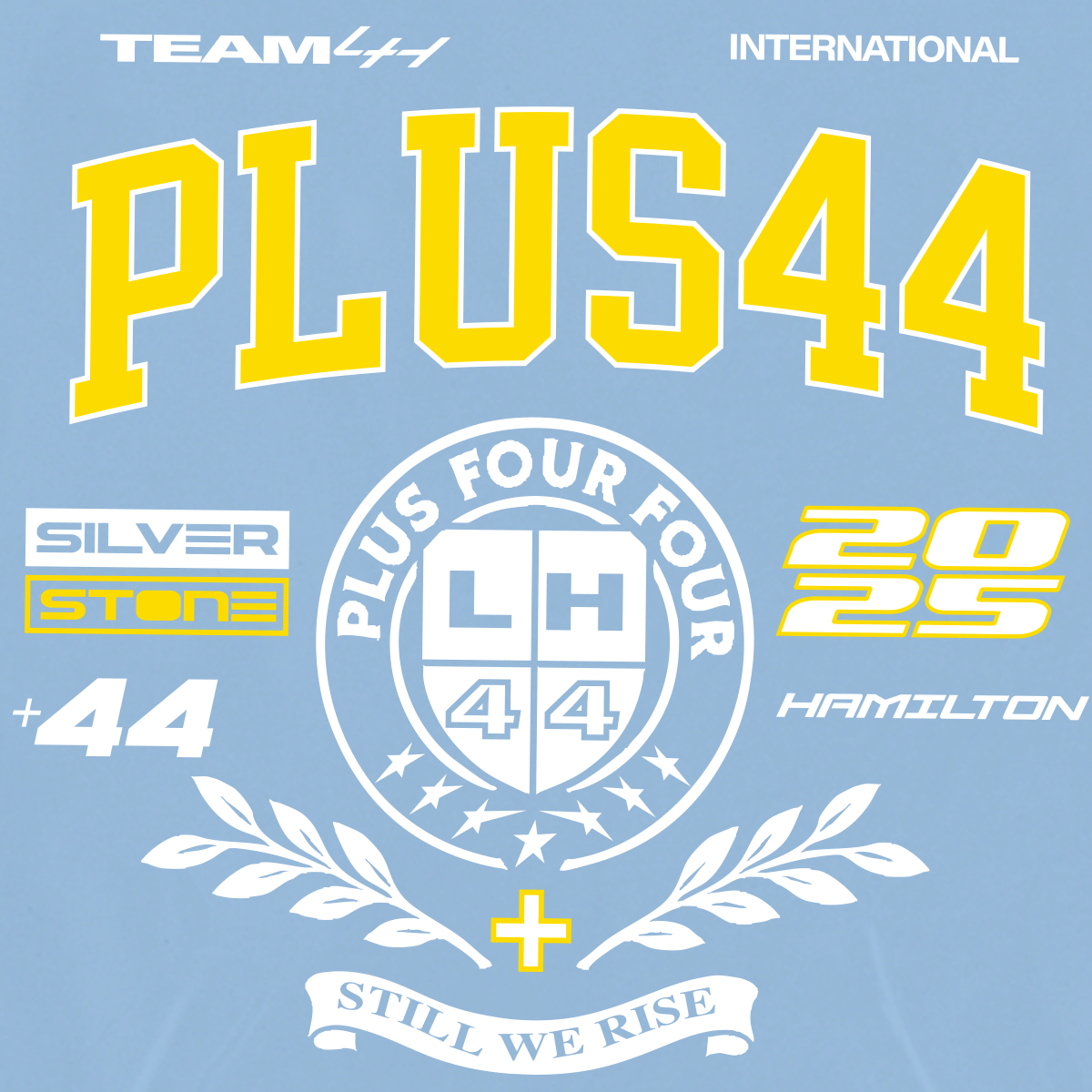 +44 PLUS44 Varsity Pullover Hoodie - Blue