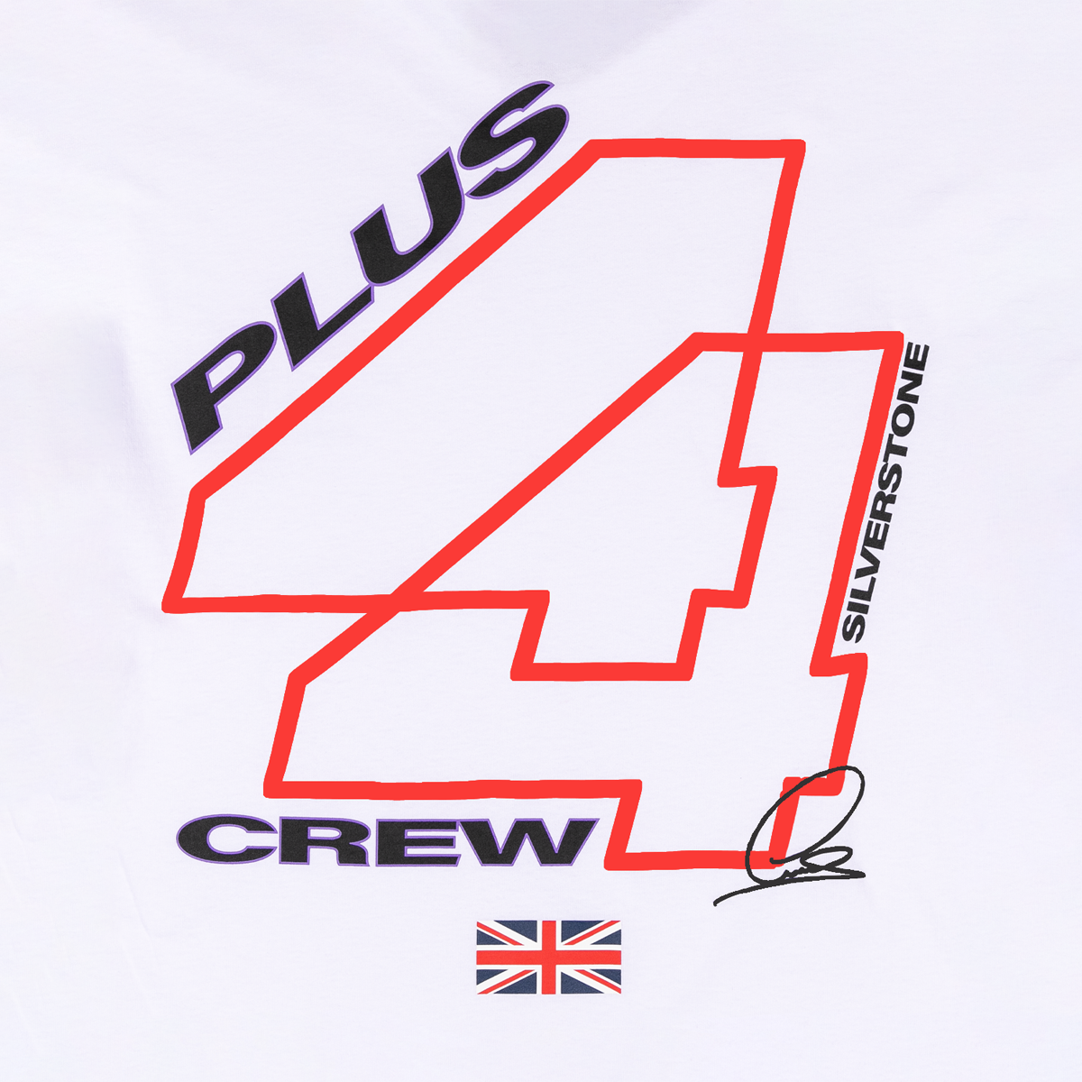 +44 Silverstone Crew 2025 Tee - White