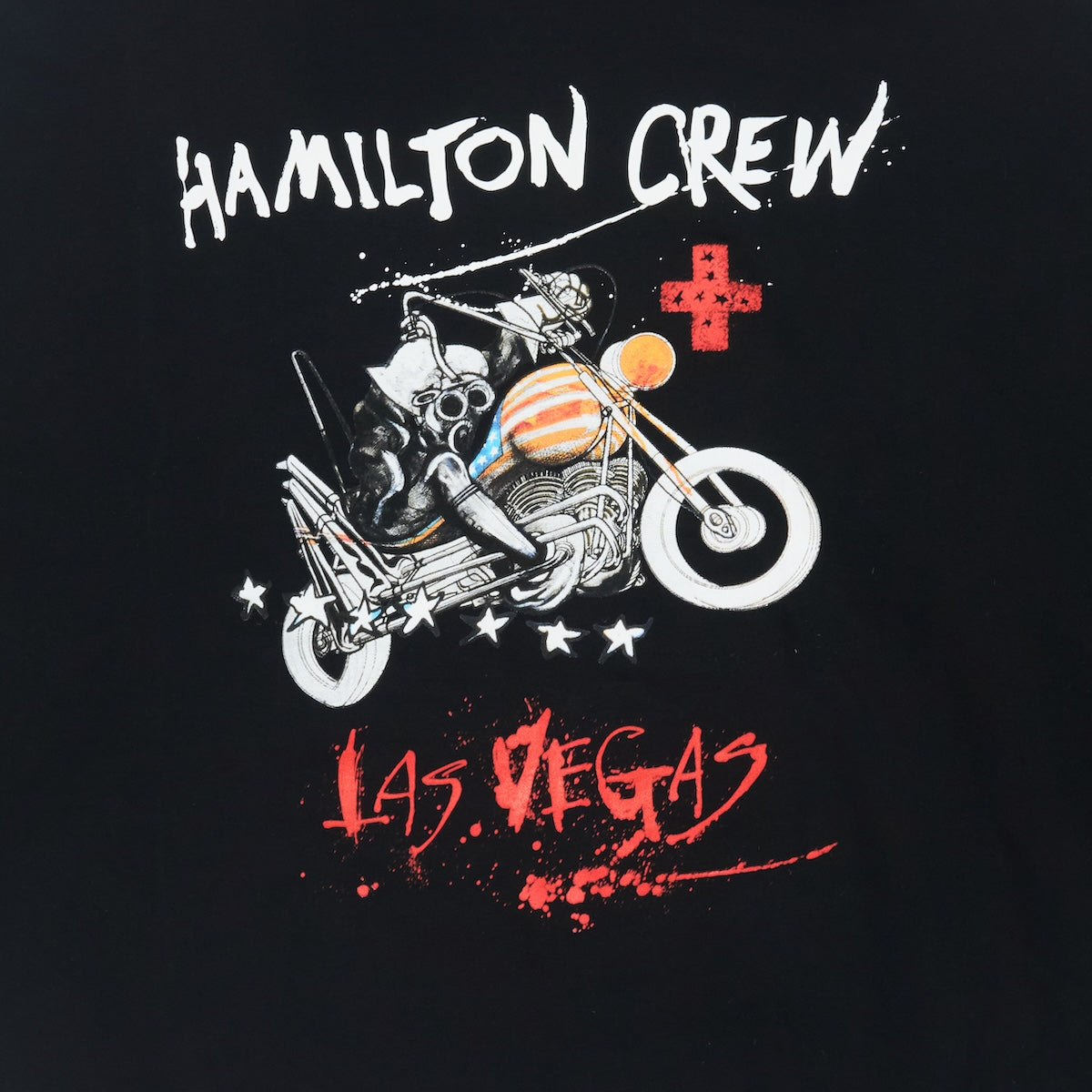 Vegas Moto Ride Boxy Short Sleeve Tee - Black