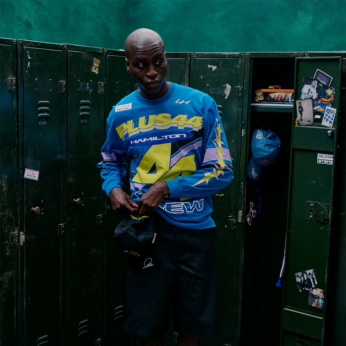 +44 Hamilton Moto L/S Tee - Blue