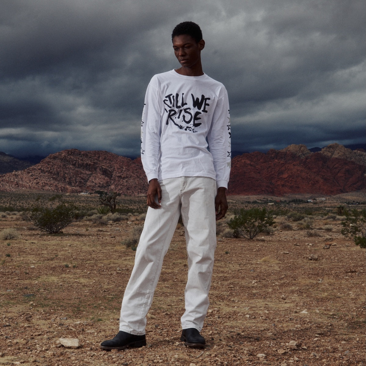 Joy Ride Classic Long Sleeve Tee - White (Made To Order)