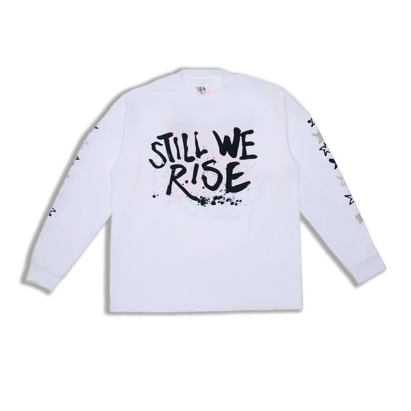 Joy Ride Classic Long Sleeve Tee - White (Made To Order)