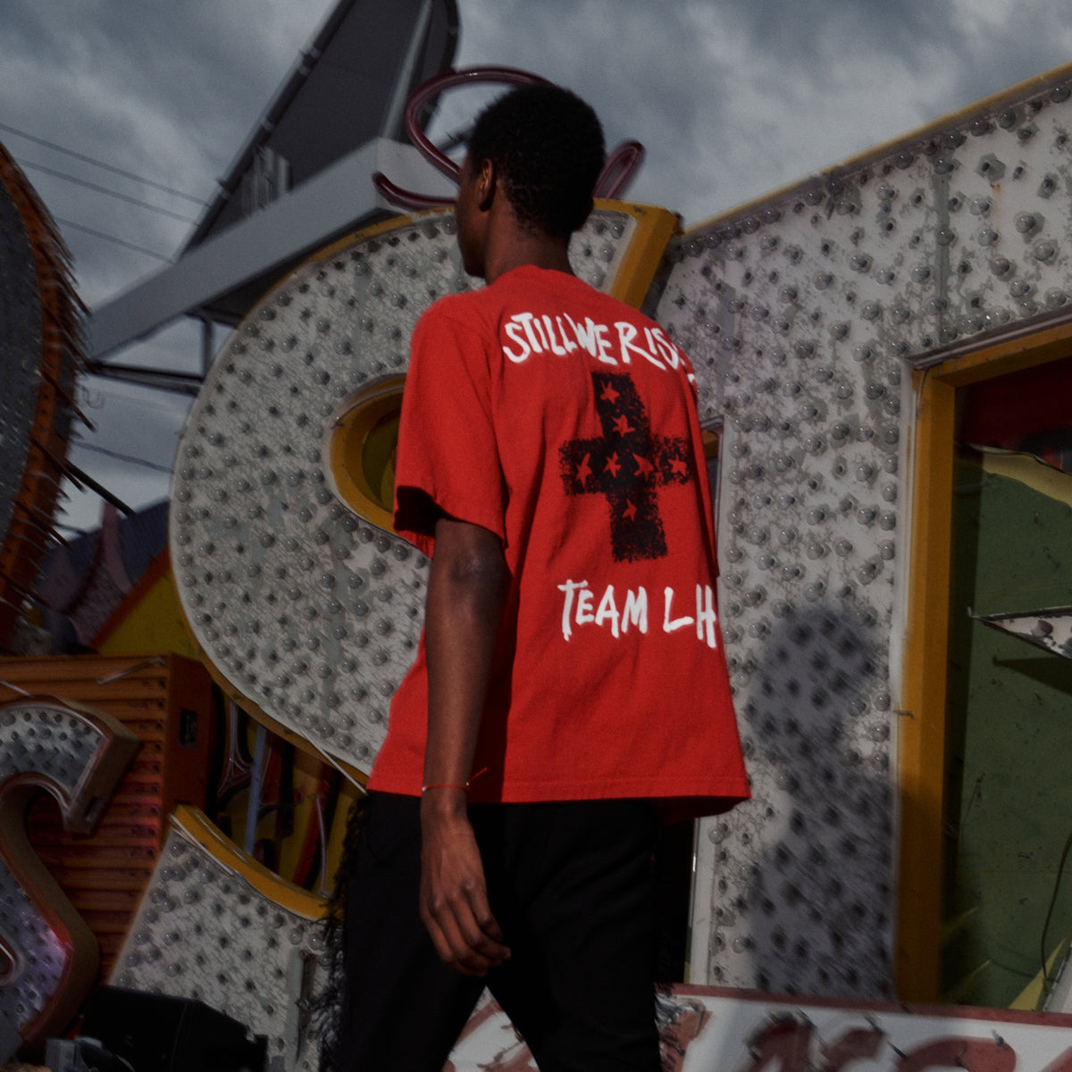 Lucky Mouse Boxy Short Sleeve Tee - Red