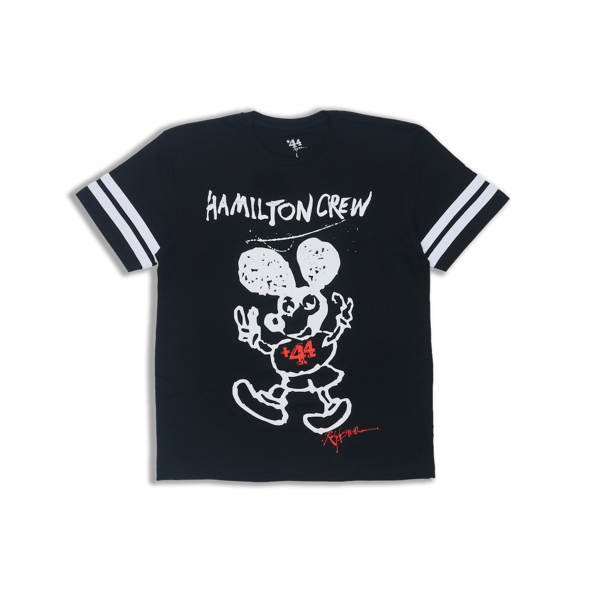 Lucky Mouse Jersey Short Sleeve Tee - Black