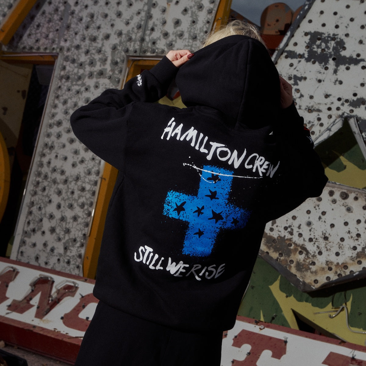 Lucky Mouse Pullover Hoodie - Black