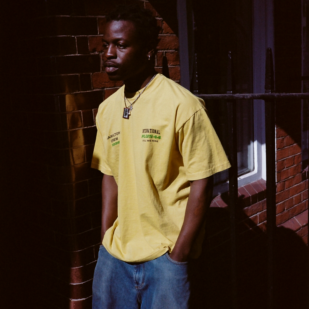 +44 2025 International Tee - Yellow