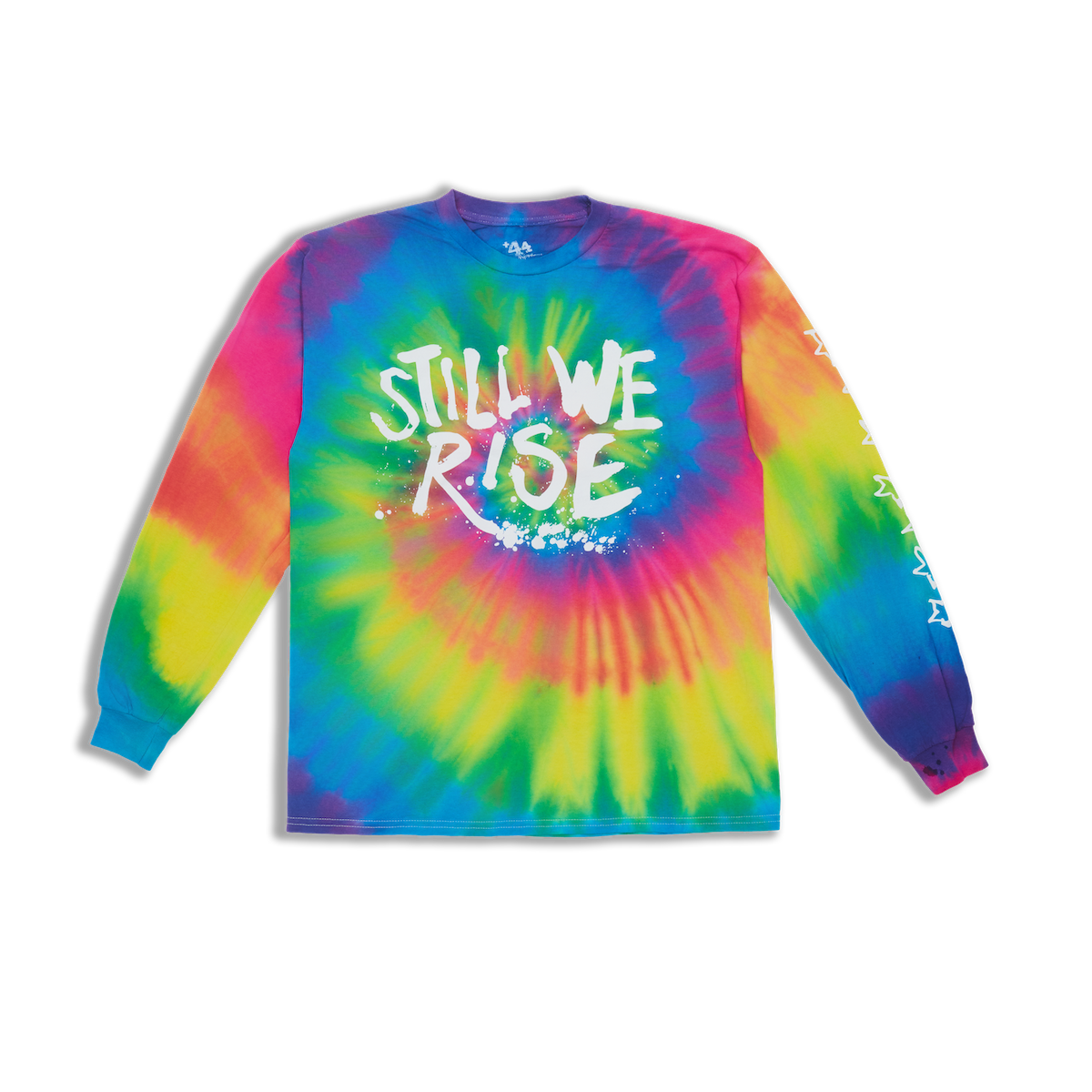 Sin City Tie Dye Long Sleeve Tee - Rainbow