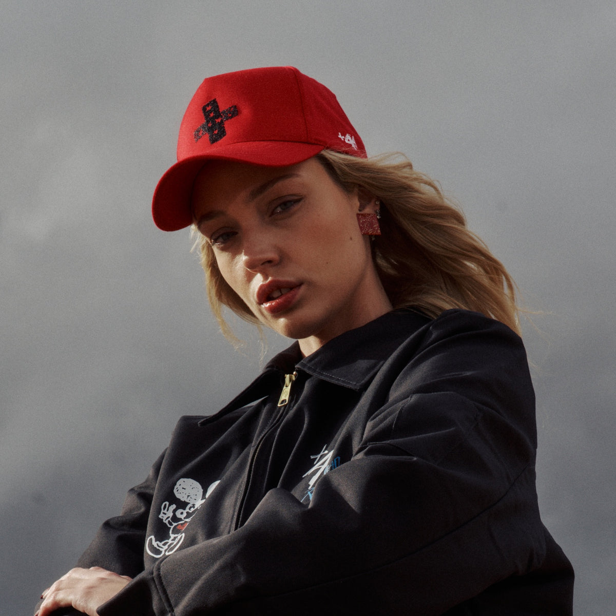 Steadman Stars Cap - Cherry Red