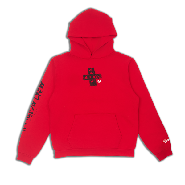 Vegas Dayz Pullover Hoodie - Cherry Red